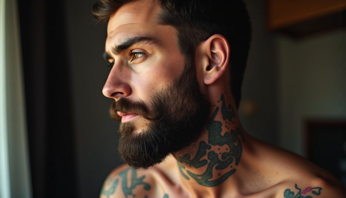 Tatouages pour homme au cou : symboles forts et sources d'inspiration incontournables
